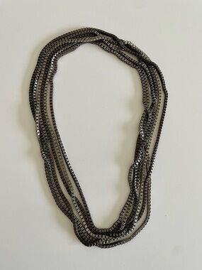 Y2K Urban Edge Multi-Strand Box Chain Statement Necklace
